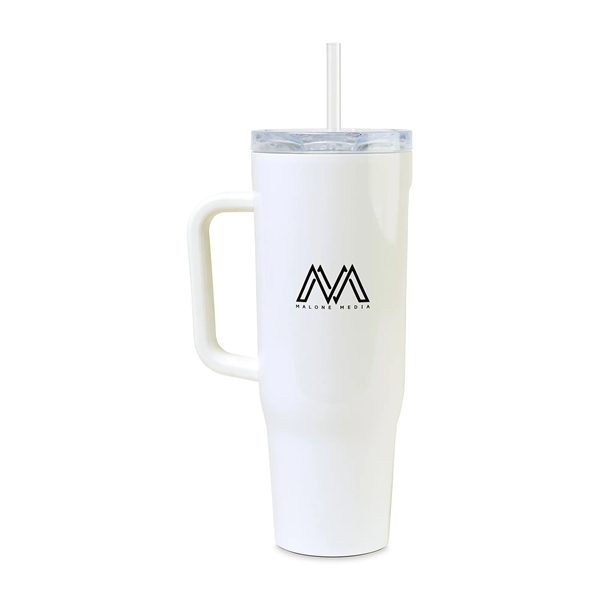 Corkcicle® Cruiser 40 ounce stainless steel insulated mug with handle, lid... from ASI 56070 Gemline / Gemline®