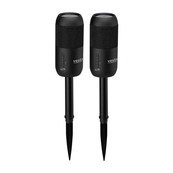 Indoor and outdoor wireless Bluetooth® solar powered speaker with attached ground... from ASI 56070 Gemline / Gemline®