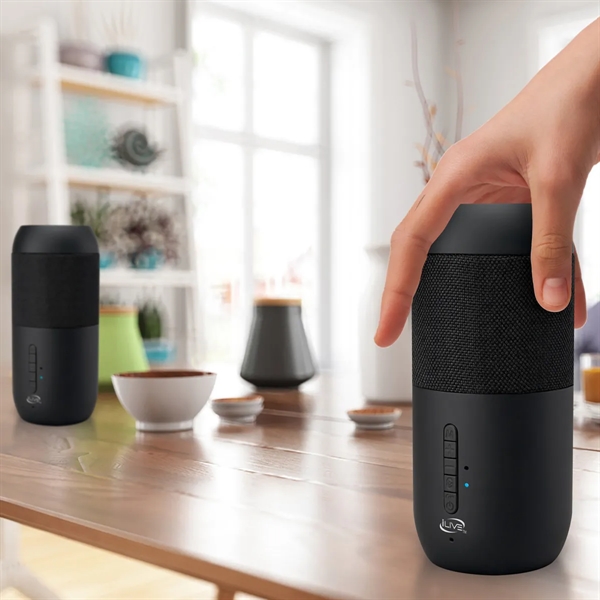 Indoor and outdoor wireless Bluetooth® solar powered speaker with attached ground... from ASI 56070 Gemline / Gemline®