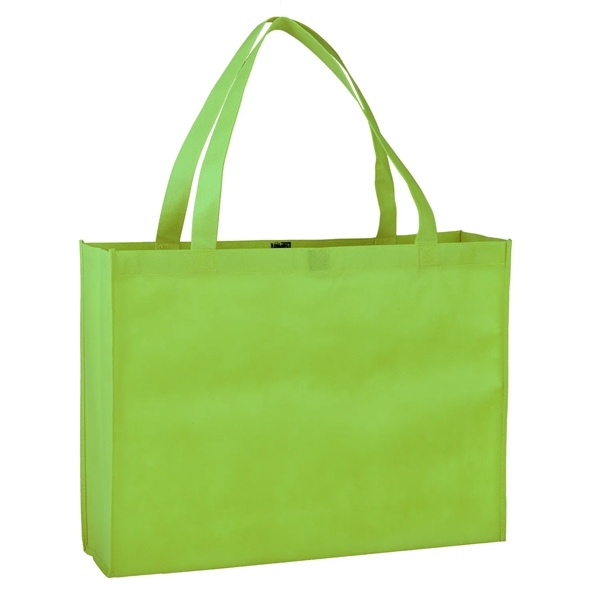 15" x 20" x 5 3/4" 80GSM non-woven poly shopping tote... from ASI 52840 Evans Manufacturing