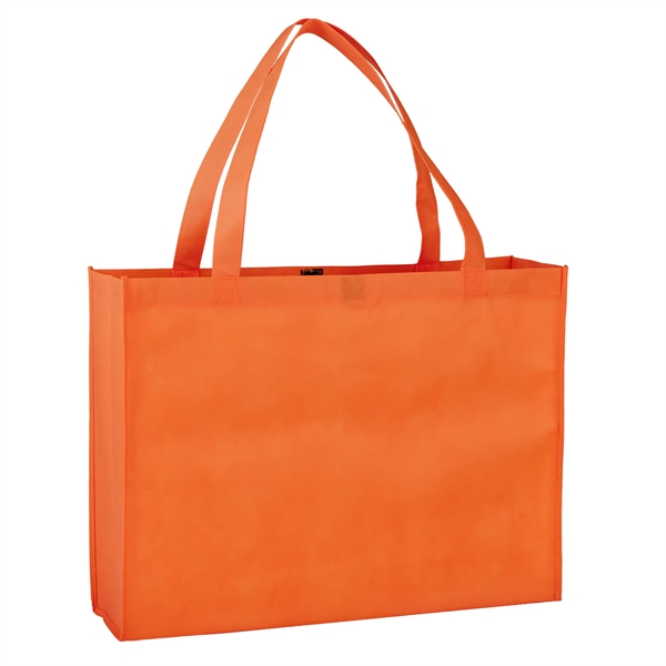 15" x 20" x 5 3/4" 80GSM non-woven poly shopping tote... from ASI 52840 Evans Manufacturing