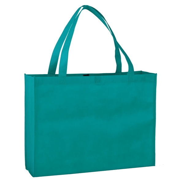 15" x 20" x 5 3/4" 80GSM non-woven poly shopping tote... from ASI 52840 Evans Manufacturing