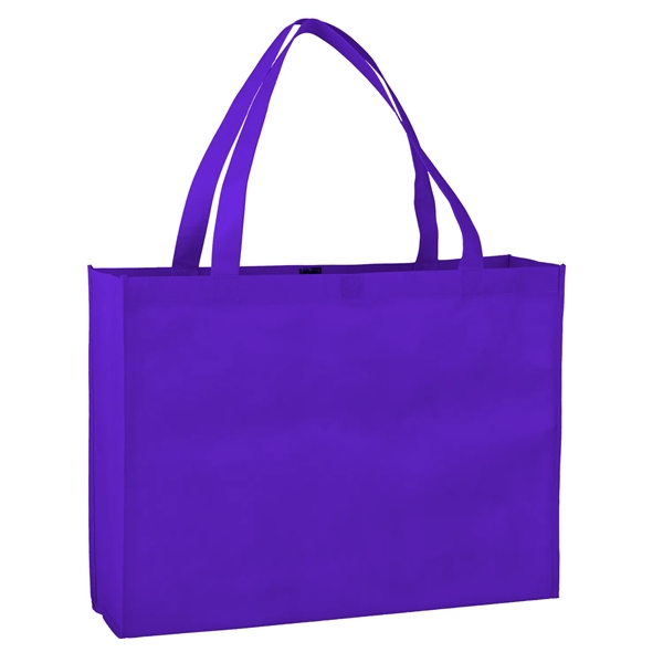 15" x 20" x 5 3/4" 80GSM non-woven poly shopping tote... from ASI 52840 Evans Manufacturing
