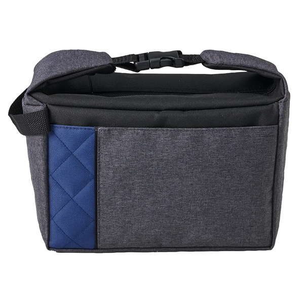 Lunch bag-cooler with zipper main compartment, snap-clip top handle, front pocket,... from ASI 52840 Evans Manufacturing