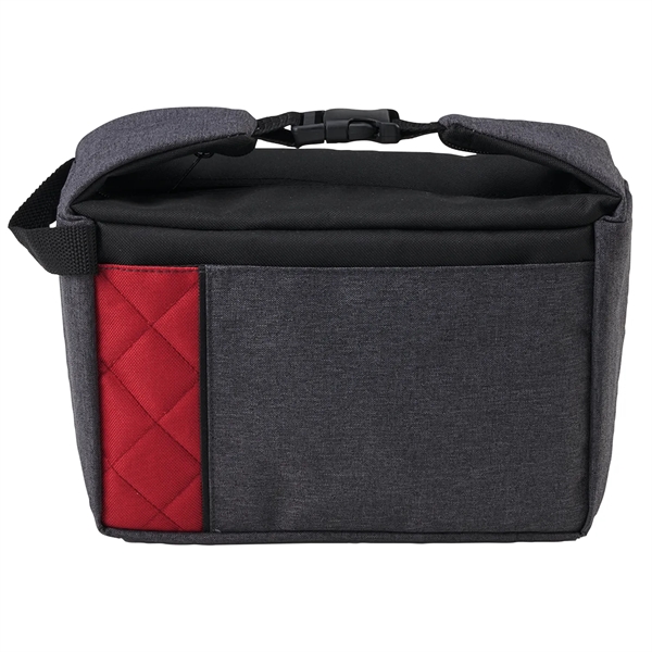 Lunch bag-cooler with zipper main compartment, snap-clip top handle, front pocket,... from ASI 52840 Evans Manufacturing