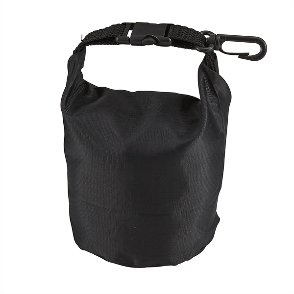 Polyester bag with a roll top dry sack-style design, black buckle... from ASI 52840 Evans Manufacturing