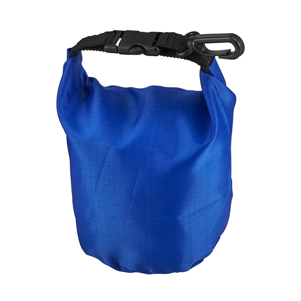 Polyester bag with a roll top dry sack-style design, black buckle... from ASI 52840 Evans Manufacturing