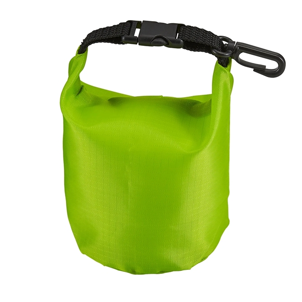 Polyester bag with a roll top dry sack-style design, black buckle... from ASI 52840 Evans Manufacturing