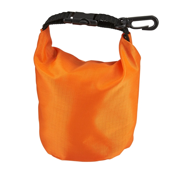 Polyester bag with a roll top dry sack-style design, black buckle... from ASI 52840 Evans Manufacturing