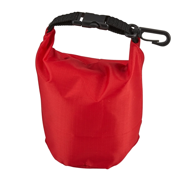 Polyester bag with a roll top dry sack-style design, black buckle... from ASI 52840 Evans Manufacturing