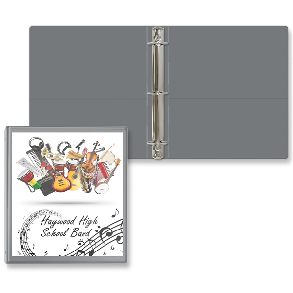1 1/2" Round three ring binder made of vinyl with front... from ASI 54040 Fey Promo / Fey Binders and Organization Solutions