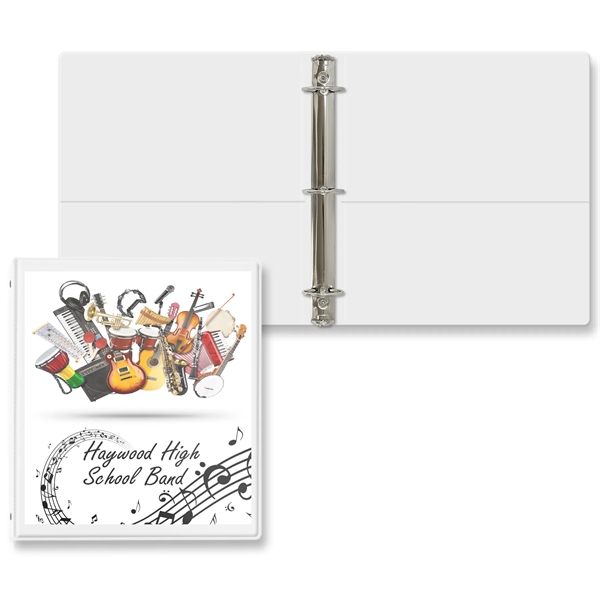 1 1/2" Round three ring binder made of vinyl with front... from ASI 54040 Fey Promo / Fey Binders and Organization Solutions
