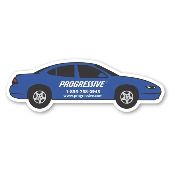 4.5" x 1.5" four-door car shaped magnet with four color process... from ASI 68507 The Magnet Group / Magnet LLC™