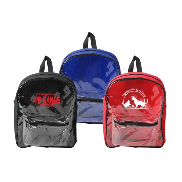 Clear PVC transparent backpack made of 0.2 mm clear PVC with... from ASI 34800 Alstar Creations