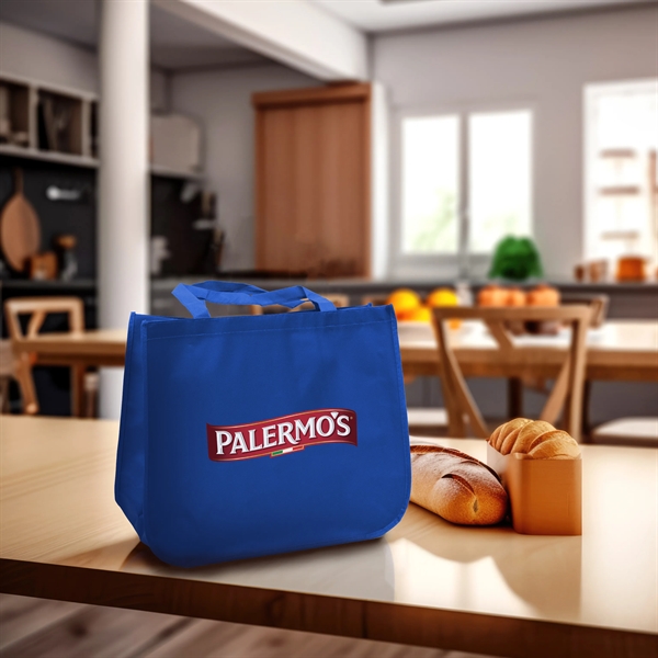 16.25  x 14.5" x 6.75"100SM matte laminated non-woven polypropylene tote... from ASI 30250 AZX Sport USA