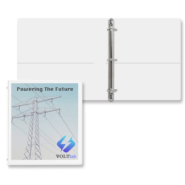 1" Angle D three ring binder made of vinyl with front... from ASI 54040 Fey Promo / Fey Binders and Organization Solutions