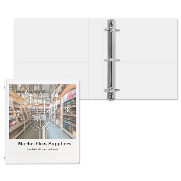 1 1/2" Angle D three ring binder made of vinyl with... from ASI 54040 Fey Promo / Fey Binders and Organization Solutions