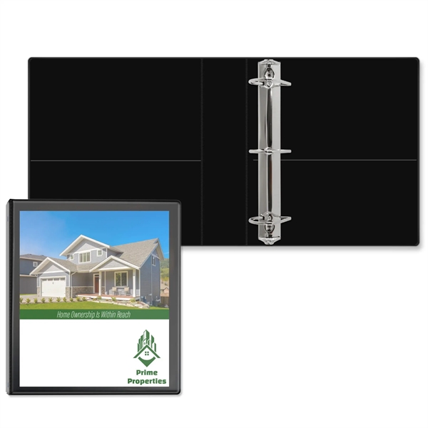 2" Angle D three ring binder made of vinyl with front... from ASI 54040 Fey Promo / Fey Binders and Organization Solutions