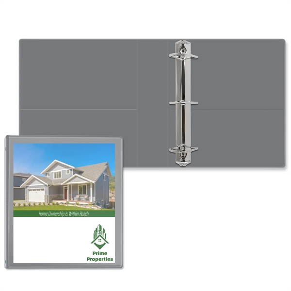 2" Angle D three ring binder made of vinyl with front... from ASI 54040 Fey Promo / Fey Binders and Organization Solutions