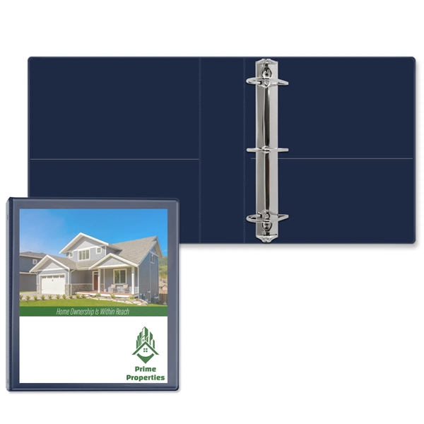 2" Angle D three ring binder made of vinyl with front... from ASI 54040 Fey Promo / Fey Binders and Organization Solutions