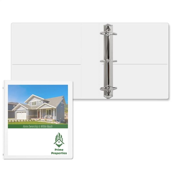 2" Angle D three ring binder made of vinyl with front... from ASI 54040 Fey Promo / Fey Binders and Organization Solutions