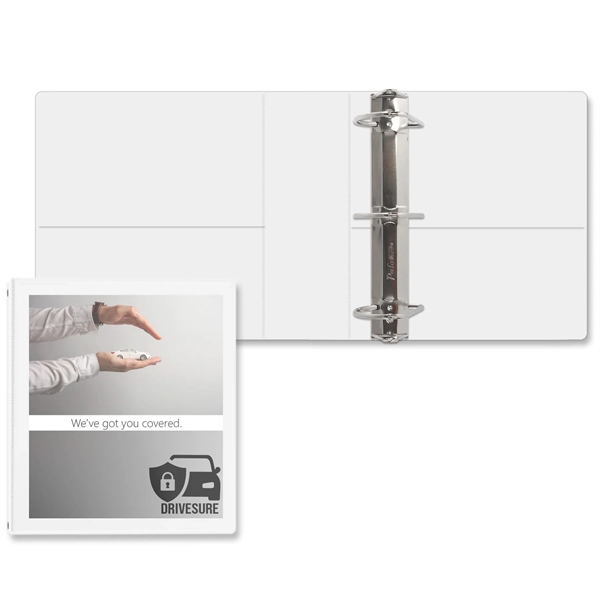 3" Angle D three ring binder made of vinyl with front... from ASI 54040 Fey Promo / Fey Binders and Organization Solutions