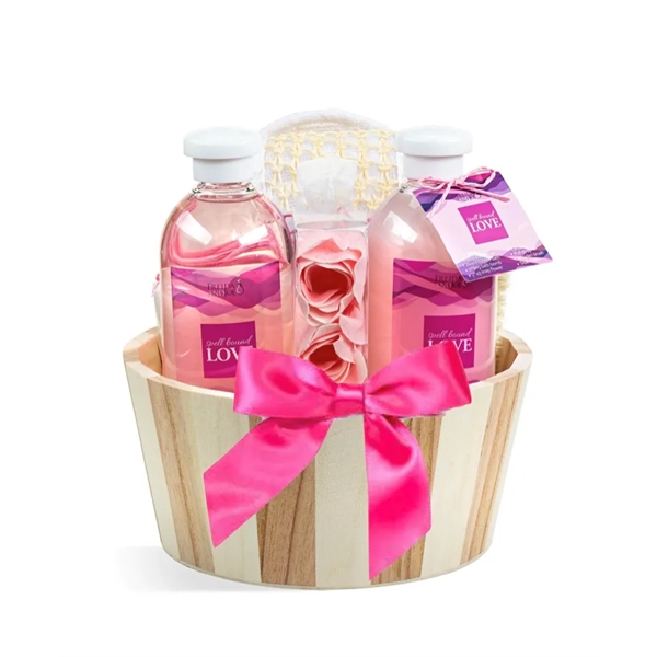 Wood Basket with Bath and Spa Set... from ASI 89971 Stuff A Mug