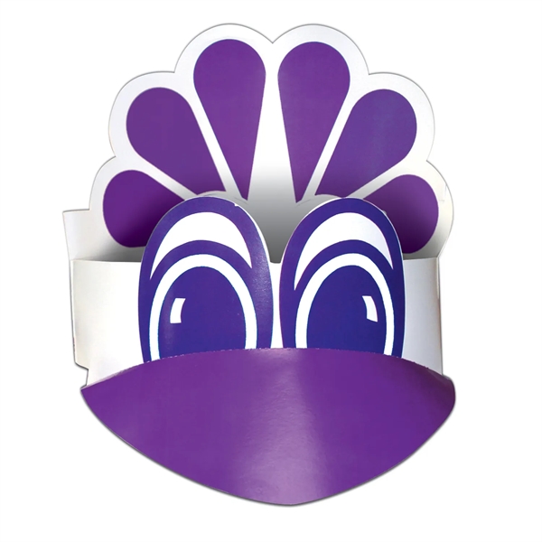 Peacock head band made from 14 pt. high density paper poster... from ASI 67620 Lion Circle Corp