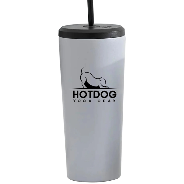 24 oz. JoyJolt Revel Stainless Steel Tumbler with Straw... from ASI 80060 VisionUSA