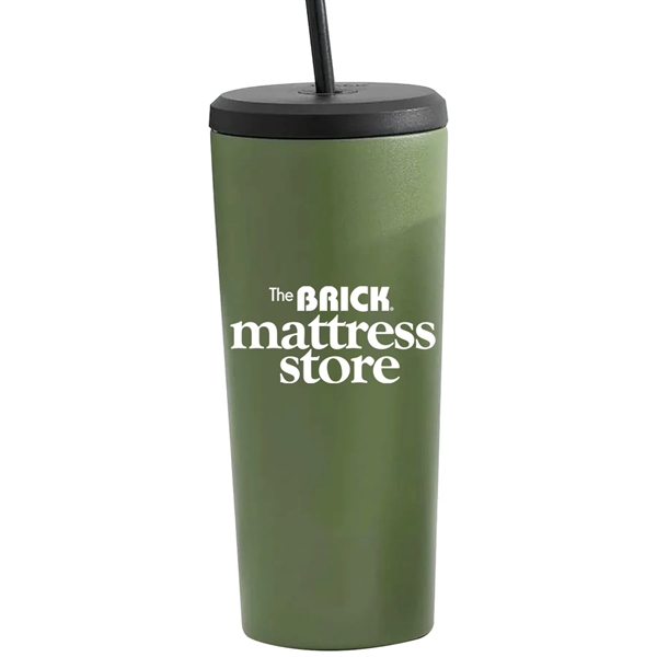 24 oz. JoyJolt Revel Stainless Steel Tumbler with Straw... from ASI 80060 VisionUSA