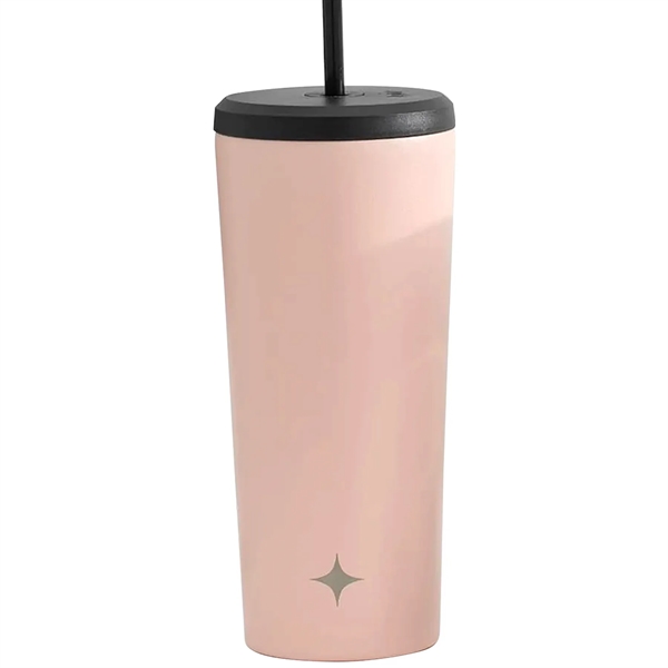 24 oz. JoyJolt Revel Stainless Steel Tumbler with Straw... from ASI 80060 VisionUSA