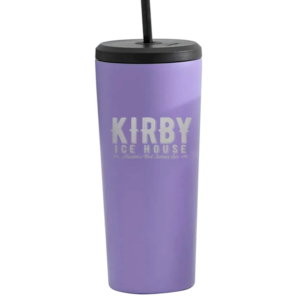 24 oz. JoyJolt Revel Stainless Steel Tumbler with Straw... from ASI 80060 VisionUSA