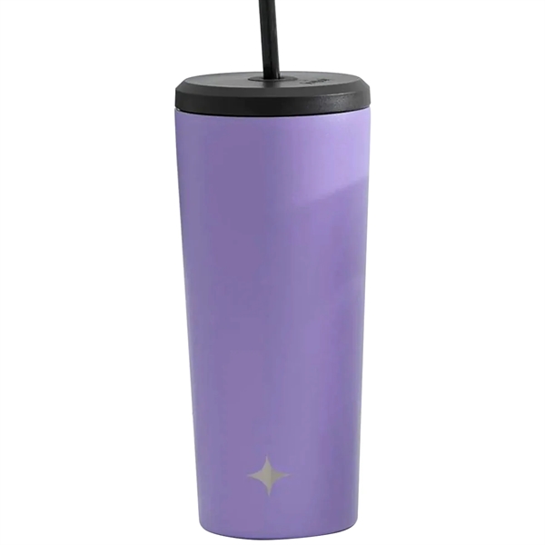 24 oz. JoyJolt Revel Stainless Steel Tumbler with Straw... from ASI 80060 VisionUSA
