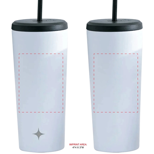 24 oz. JoyJolt Revel Stainless Steel Tumbler with Straw... from ASI 80060 VisionUSA