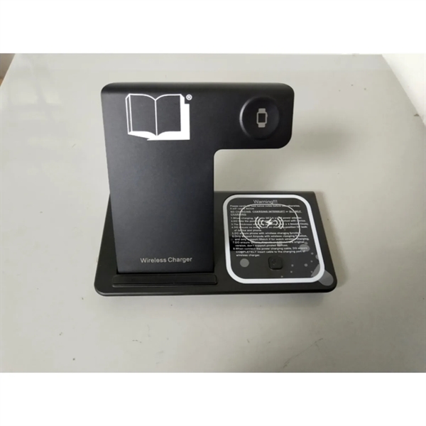 3 in 1 Foldable 15W wireless charger plus 1 color silkscreen... from ASI 37218 Athena Promo (tm)