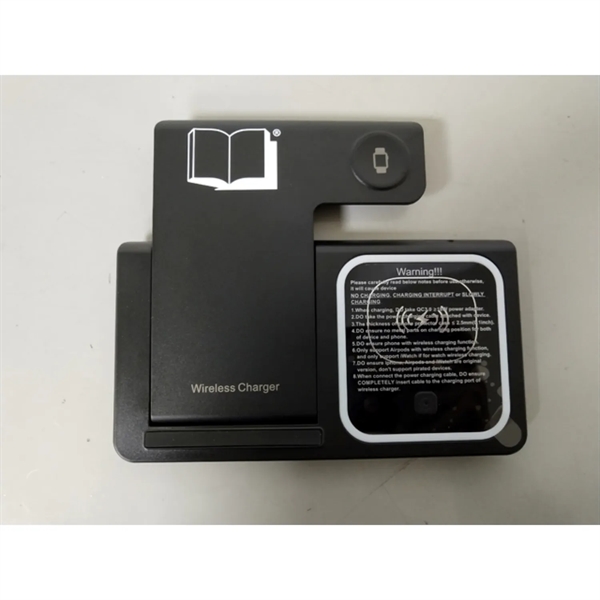 3 in 1 Foldable 15W wireless charger plus 1 color silkscreen... from ASI 37218 Athena Promo (tm)