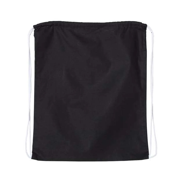 Drawstring Tote with a 1-Color Screen Print... from ASI 92980 WOV-IN® / Universal Strap/Wov-In Line