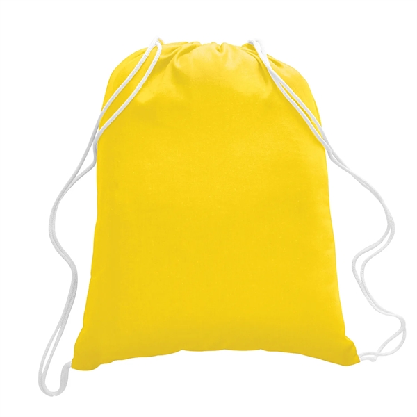 Drawstring Tote with a 1-Color Screen Print... from ASI 92980 WOV-IN® / Universal Strap/Wov-In Line
