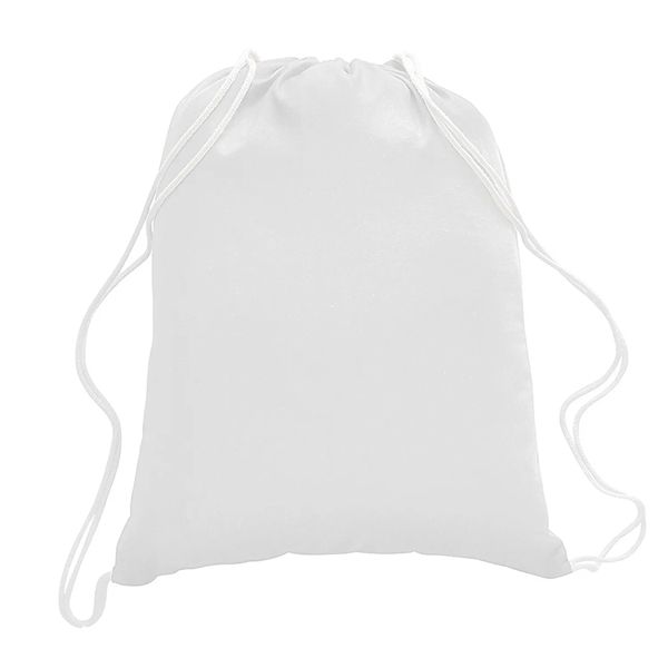 Drawstring Tote with a 1-Color Screen Print... from ASI 92980 WOV-IN® / Universal Strap/Wov-In Line