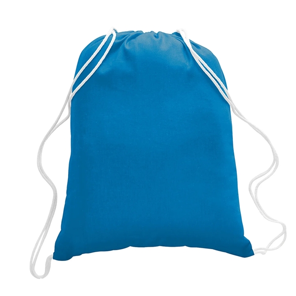 Drawstring Tote with a 1-Color Screen Print... from ASI 92980 WOV-IN® / Universal Strap/Wov-In Line