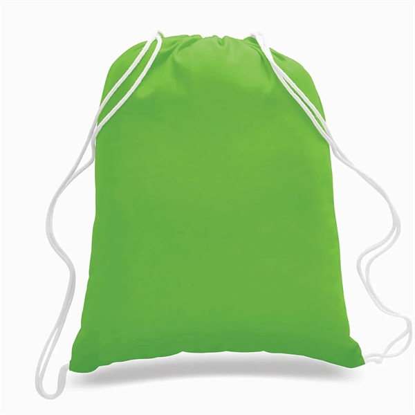Drawstring Tote with a 1-Color Screen Print... from ASI 92980 WOV-IN® / Universal Strap/Wov-In Line
