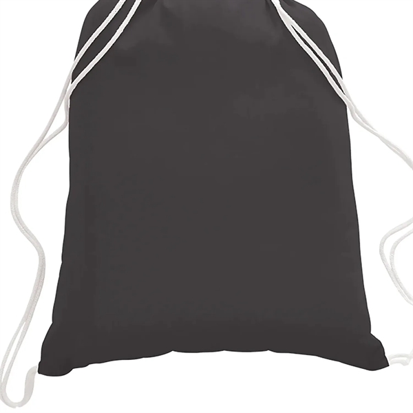 Drawstring Tote with a 1-Color Screen Print... from ASI 92980 WOV-IN® / Universal Strap/Wov-In Line