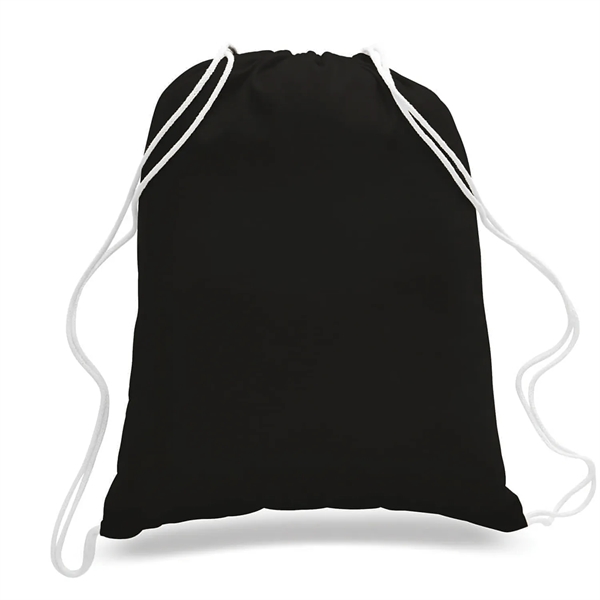 Drawstring Tote with a 1-Color Screen Print... from ASI 92980 WOV-IN® / Universal Strap/Wov-In Line