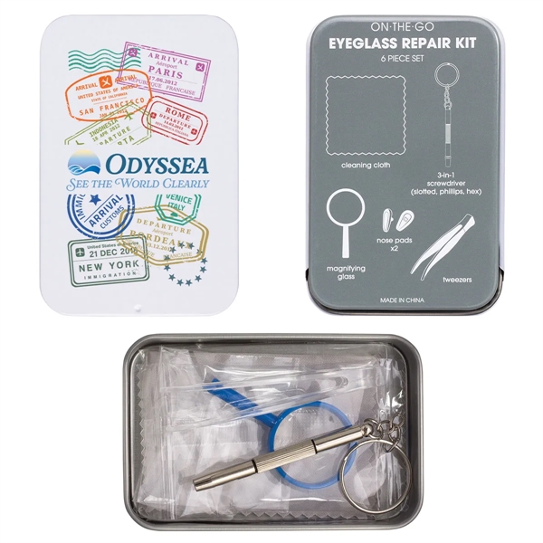 Travel eyeglass repair set in a tin case... from ASI 62190 Illini