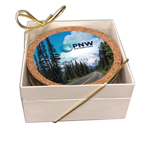 Cork/wood coaster with full color graphics.... from ASI 72521 Morris Magnets