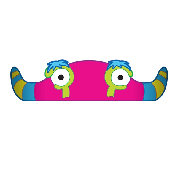 Poster board monster eye hat.... from ASI 67620 Lion Circle Corp