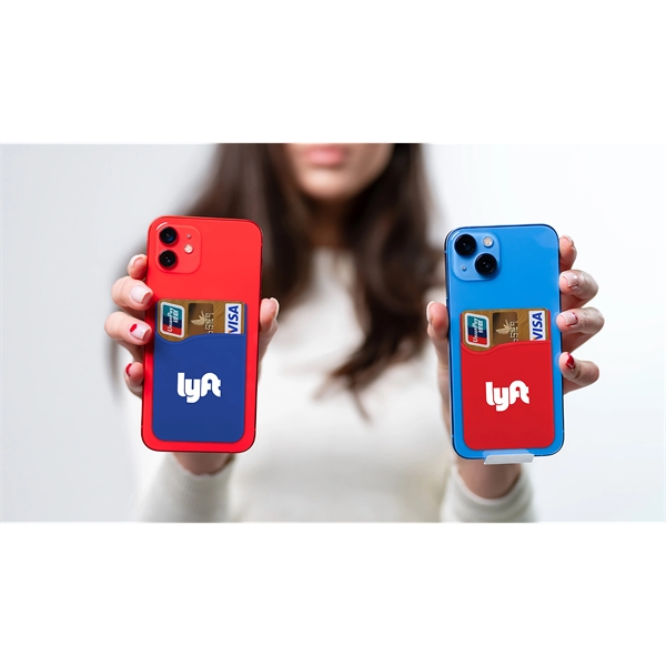 2.25" x 3.25" silicone phone wallet with 3M adhesive. Assembled in... from ASI 30250 AZX Sport USA