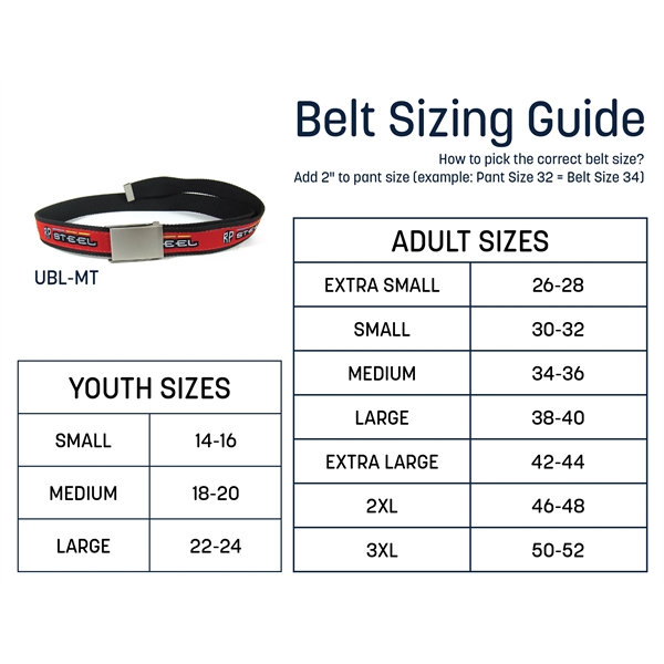 Military style polyester belt and buckle in a variety of sizes.... from ASI 92980 WOV-IN® / Universal Strap/Wov-In Line