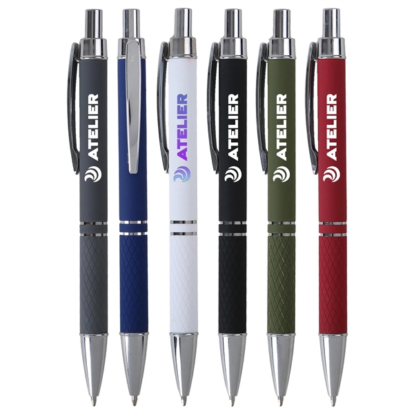 Get affordable elegance with the Julienne Comfort. Matte soft-touch, chrome trim,... from ASI 61966 HPG / Hub Pen