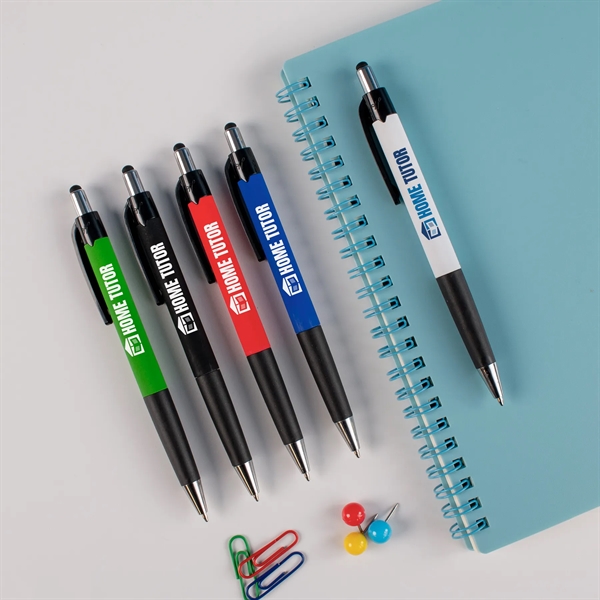 An upgraded Mardi Gras Stylus Pen with a soft-touch finish, capacitive... from ASI 61966 HPG / Hub Pen